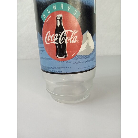 Vintage Coca-Cola‎ "Always Cool" Drinking  Glasss Polar Bear 1990's - Picture 4 of 7